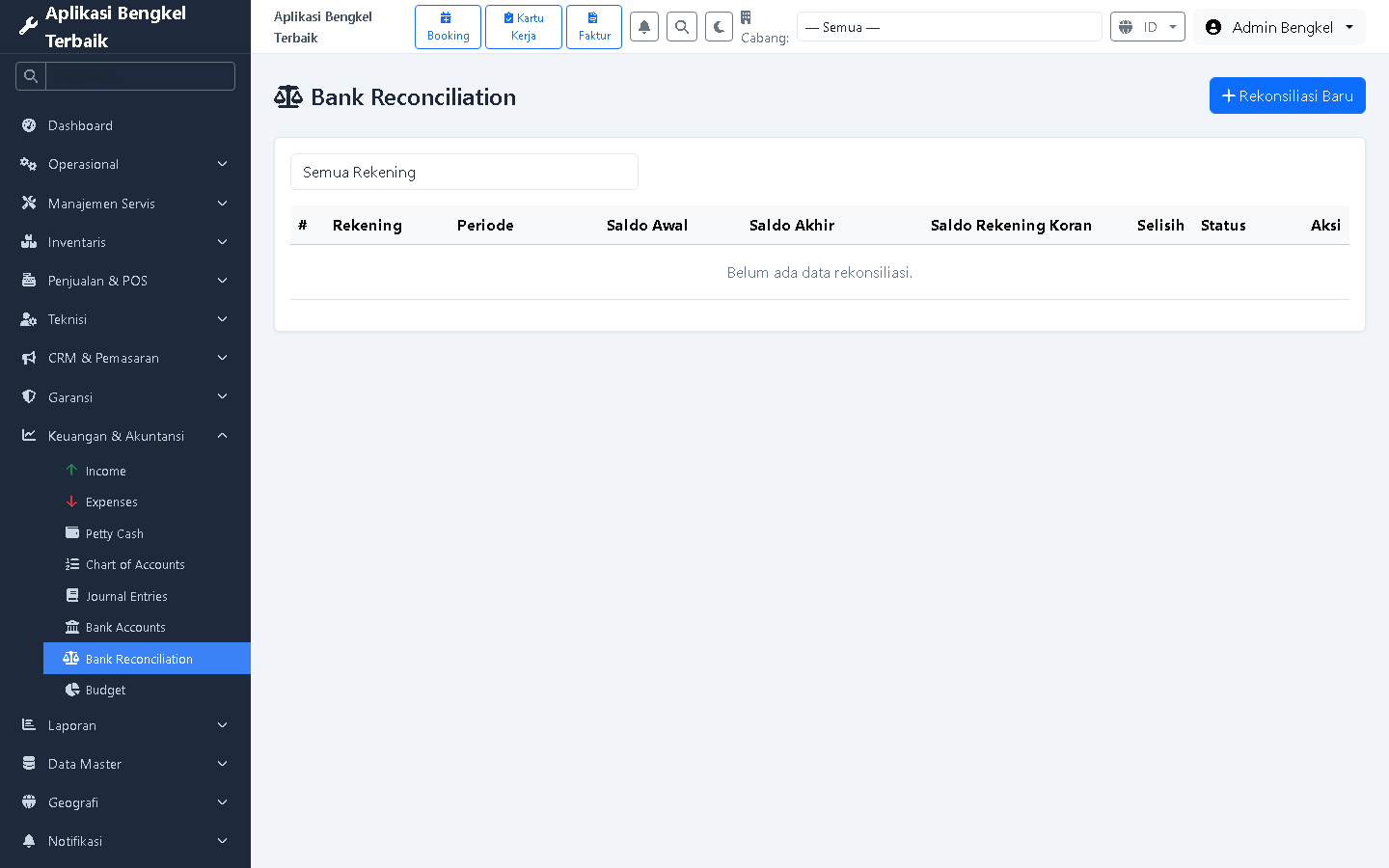 Bank Reconciliation
